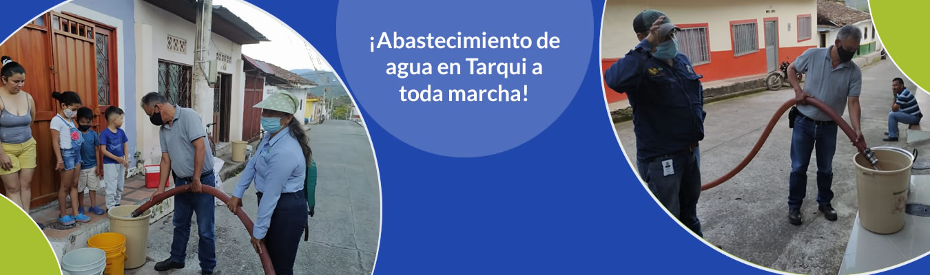 ?Abastecimiento de agua en Tarqui a toda marcha!