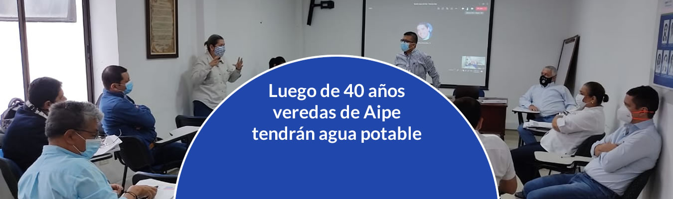 Luego de 40 anos veredas de Aipe tendran agua potable