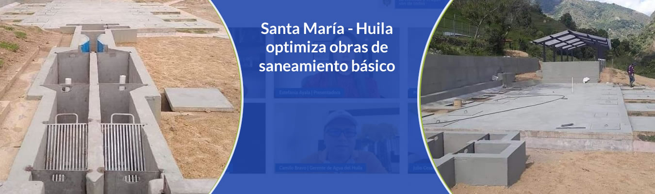 Santa Maria - Huila optimiza obras de saneamiento basico