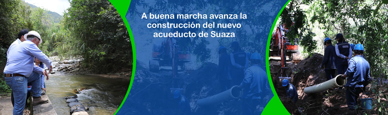 A buena marcha avanza la construccion del nuevo acueducto de Suaza