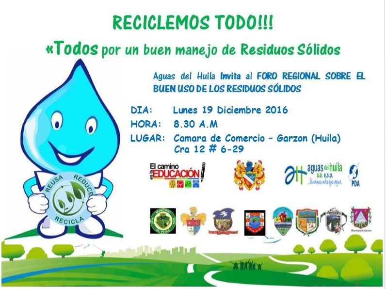 Foro sobre el buen uso de residuos solidos